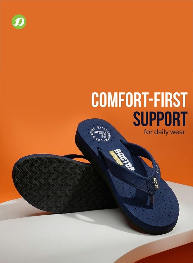 DOCTOR EXTRA SOFT Comfort Flip Flops for Women | Soft Cushion Comfortable Daily Wear Anti Slip Lightweight Slippers | Doctor Extra Soft D-16 - Image 2